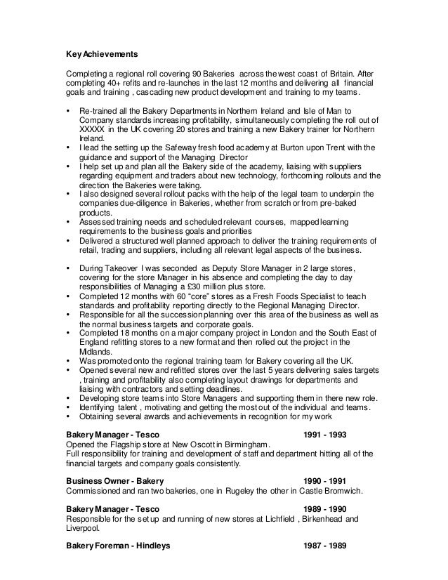 paul ritchie updated cv oct 14 tesco cv