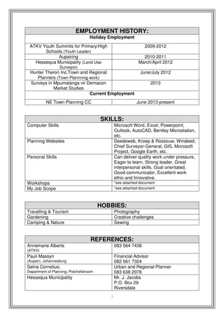 Simone Swanepoel -CV | PDF