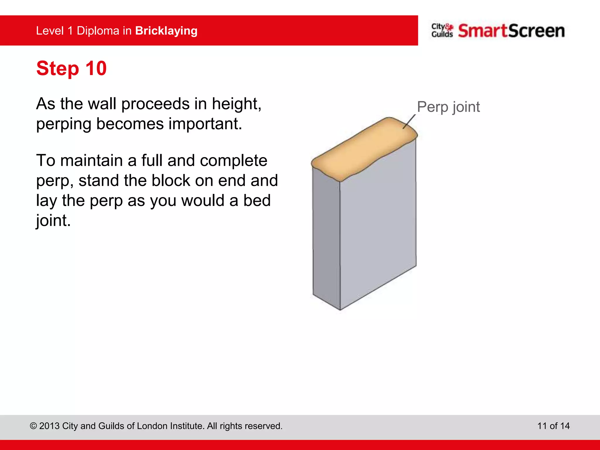 Blocklaying: Step by step | PPTX