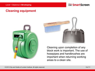 Practical Equipment for Blocklaying | PPTX