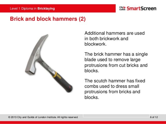 used bricklaying tools