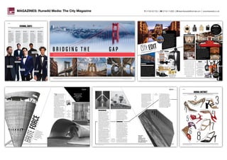 T 01708 501762 | M 07734 712855 | E lisaemilywade@hotmail.com | www.lisawade.co.ukMAGAZINES: Runwild Media: The City Magazine
40 THE CITY MAGAZINE | June 2016 s luxurYloNdoN.Co.uk s
Brutalist architecture
is as divisive as it is
striking. Peter Chadwick’s
forthcoming ode to
Brutalism, This Brutal
World, catalogues one
man’s passion for a much-
maligned styleWords: ChrisAllsop
BruteForce
42 THE CITY MAGAZINE | June 2016 s luxurYloNdoN.Co.uk s
This BruTal house
The story of how This Brutal World came
into being demonstrates that a fondness
for the style is more widespread than
the unflinching pace of demolition
might suggest. When Chadwick, a
London-based creative director/graphic
designer who’s worked with artists such
as Groove Armada and Primal Scream,
was approaching his forties, he renewed
his neglected passion for photography.
Soon after, he discovered that he’d quickly
amassed some 30,000 images of Brutalist
architecture on his hard drive and
wondered what to do with his haul. Making
a reluctant first foray on to social media,
he set up a Twitter feed entitled This Brutal
House (named after his first ever house 12-
inch single from Nitro Deluxe) and began
launching the images into the ether. Soon
he was acquiring a thousand followers
every month. Nine such months on, the
publisher Phaidon sent him an email, and a
book deal ensued.
Chadwick had, unwittingly, tapped
into a resurgence of interest in Brutalist
architecture that has flowered over the past
few years. His own passion for the subject is
tied to his upbringing: raised in the north-
east of England in the ’70s and early ’80s,
the backdrop to his childhood was heavy
industry. The stark, functional landscape
left its mark, as it did for many; in his book’s
introduction, Chadwick points to Ridley
Scott, another native of the north-east, and
the film director’s appropriation of the ICI
chemical plant’s flaring chimneys for his
dystopian vision in Blade Runner.
While teenage Chadwick was kicking a
football against concrete walls, Brutalism
had established itself worldwide as a
low-cost solution for housing, university
and government buildings and shopping
centres (Chadwick’s earliest and most
enduring Brutalist love was the – sadly
now demolished – Trinity Square Car Park
in Gateshead, as seen in Get Carter). But it
wasn’t just about cost-saving – Brutalism
was tied to a socially progressive vision
that sought, as Chadwick has it, “to
transform and modernise living and
working conditions”. Architects such
as Marcel Breuer, Louis Kahn and Paul
Rudolph have their Brutalist masterpieces,
but the shining example of this synthesis
of progressive ideals with raw concrete is
Meades’ address in Marseilles.
raw emoTion
It’s with the French that we can also find
the root of the term Brutalism – ‘Béton
brut’ translates as ‘raw concrete’. The
‘brut’ was appropriated by architectural
critic Reyner Banham for his 1966 essay,
The New Brutalism: Ethic or Aesthetic?, and
Brutalism began to gain currency.
“Brutalism, in its purest form, is board-
marked concrete,” Chadwick explains. “That’s
when concrete, set within a framework of
wooden boards, retains the impression of
those boards in its surface. The National
Theatre is a good example: look closely at the
walls and you can see the grain of the wood.
There’s this wonderful, embedded natural
texture. Repetitive, angular geometric lines
and shapes are also a predominant Brutalist
feature. And, Brutalist structures have
uncompromising silhouettes that are very
bold. Their interiors and exteriors are very
honest and expressive.”
It’s that capacity for such a powerful
first impression that has helped to fiercely
split opinion. Those perhaps hearing the
term Brutalism after eyeing the hulking
structure that had suddenly colonised
the end of their Victorian terraces during
above, from left
Stone House / Interni Think
Tank, Milan, Italy, 2010 by
John Pawson. Courtesy John
Pawson; Monument Ilinden
(Makedonium), Krushevo,
Macedonia, 1974 by Jordan
and Iskra Grabuloski.
Courtesy Jan Kempenaers
THE CITY MAGAZINE | June 2016 41s luxurYloNdoN.Co.uk s
“H
eroic, bold, imposing...” Peter
Chadwick, author of This Brutal
World, is describing how he
sees Brutalist architecture, the subject
of his new book. “But,” he adds, “there
are some Brutalist structures that are
downright ugly and not appropriate for
their surroundings.”
Indeed, for a great many of the general
public, Brutalism is never appropriate. In
the ’80s, opposition to modern architectural
styles coalesced around Prince Charles after
his “monstrous carbuncle” speech to the
Royal Institute of British Architects. And,
for about 30 years afterwards, the civic
megaliths of Brutalism were lightning rods
for the ire of those opposed to the aesthetic
challenge of modernity.
But there are also many – and an
apparently growing number – with a
penchant for a looming grey edifice. Critic
Jonathan Meades (who really puts his
money where his mouth is, by residing in
Le Corbusier’s Brutalist Unité d’Habitation
in Marseilles) once said, “Brutalism:
challenging, idealistic and serious –
Brutalism is architecture for grown-ups.”
Or architect David Adjaye: “I find lumps of
concrete like this, sexy.” Is this passionate
disagreement another example of ivory
tower versus concrete reality, or is it the
result of a misreading of what Brutalism
stands for?
Brutalism:
challenging,
idealisticand
serious
jonathan meades,
critic
LEFT
Grand Central Water Tower,
Midrand, South Africa, 1996
by GAPP Architects & Urban
Designers. Courtesy GAPP
Architects
righT
De Rotterdam, Rotterdam,
The Netherlands, 2013
by OMA. © Matteo Rossi/
ARTUR IMAGES
bELow
Casar de Cáceres Bus
Station, Cáceres, Spain,
2003 by Justo Garciá Rubio.
Courtesy Justo Garciá Rubio
THE CITY MAGAZINE | June 2016 43s luxurYloNdoN.Co.uk s
Repetitive,
angular
geometriclines
andshapesare
alsoapredominant
Brutalistfeature
the post-war period could be forgiven
for thinking that the term referred to
what life was like living and working
within that era. Some commentators
even accused the new style, with its
superhuman proportions, as being of
fascist dimensions. Of course, those
Brutalist buildings that remain today
are insignificant in size in comparison
with what’s being erected on the London
skyline. And it’s a significance that
continues to dwindle.
“Increasingly we are losing a lot of
those post-war buildings – whether
housing estates or office blocks –
and they are being replaced by
structures that are, quite
honestly, substandard,”
says Chadwick. “And
that’s happening all over London.”
If this lack of consideration continues,
Chadwick posits, the future architectural
heritage of London will have a whole
swathe – from the late ’40s to the early
’90s – eradicated, with only landmark
structures such as the Barbican and the
National Theatre as signposts to a lost style.
It’s unsurprising to hear such a passionate
appeal from an author of a book that is as
much a handsome coffee-table addition as
it is a stamp collector’s private collection
– a pictorial homage interspersed with
poignant lyrics from favourite bands such as
Underworld, or quotes from architects such
as Thom Mayne: “I think all good architecture
should challenge you, make you start asking
questions. You don’t have to understand it.
You may not like it. That’s OK.”
below
Sunset Chapel, Acapulco,
Mexico, 2011 by Bunker
Arquitectura. Courtesy
Bunker Arquitectura
50 THE CITY MAGAZINE | January 2016 s luxurYloNdoN.Co.uk s
| STYLE |
7
8
put your best foot forward with an exotic edge at towering new heights
animal instinct
1
2 3
4
5
6
TributeSandal10
5,£635, Saint Laurent, harrods.com
Passion pumps, £570.44, Paul Andrew, fa
rfetch.com
Abelpump,£
478.56, Jimmy Choo, farfetch.com
Th
ree-tonewedgesandal,£600,Pierre
Hard
y,farfetch.com
Bethany leopard-print pumps, £248, DVF, matchesfashion.com
Chunky heel sandal, £4
74.73,AlexandreBirman,farfe
tch.com
Rockstud 100 black ayerspumps,£755,,V
alentino,harveynichols.co
m
Python san
dalswithgoldchain,£1,135,Givenchy
, net-a-porter.com
80 THE cITy MAGAZInE | december 2016 s luxurylondon.co.uk s
| style |
trEnDs ComE anD go, but whErE blaCK tiE is ConCErnED, it Pays to stiCK with traDition
evening, gents
kilgour
For Kilgour’s Carlo
Brandelli, styling
is as important as
cut. The impression
shawl jacket is a big
move away from
the traditional, but
retains the rigours of
Savile Row tailoring.
‘Hollywood black tie’
for the discerning
gentleman.
kilgour.com
John lewis
The high street is
holding its own in
the evening wear
stakes. John Lewis
has released a bright
sapphire velvet
tuxedo jacket, that
looks great with a
bow tie, but can also
be paired with jeans
and a T-shirt for a
more relaxed look.
johnlewis.com
thomas Pink
Sartorially, there’s
little that can beat
the classic tuxedo.
Thomas Pink’s
offering is about as
classic as it gets,
while managing to
provide a slim-
fit silhouette.
Traditional and
contemporary in
equal measure.
thomaspink.com
hardyamies
As evening
formalities get
even less formal,
Hardy Amies has
created a cocktail
suit to replace the
tuxedo, with mother
of pearl buttons
and ceremonial
pattern detail. A
sharp alternative to
stuffier suits.
hardyamies.com
casely-hayford
Mayfair private
members’ club
Annabel’s has
collaborated with
father and son duo
Casely-Hayford to
create the Annabel’s
Smoking Jacket.
Inspired by the club’s
history, but with
a modern cut and
camouflage lining.
casely-hayford.com
Wool mohair stand
collar shawl jacket,
from £1,000
Dickens suit, £725,
Carra bow tie, £59
Shawl lapel velvet
jacket, £175, black
velvet bow tie, £25
Black wool pinhead cocktail
jacket, £450, wool roll neck
from £295
Annabel’s smoking
jacket, £675
THE CITY MAGAZINE | December 2016 15
| NEWS |
s luxurYloNDoN.Co.uk s
the hOteL
the restaurant
the drinks
The Rosewood London has been
the recent recipient of the AA
5 Red Star Rating, given to only
the very best hotels in the AA
Guide. The Edwardian Grade II-
listed building in High Holborn
has individually styled bedrooms
and suites, two high-end
restaurants, and is minutes from
Covent Garden. This Christmas,
Rosewood will also be travelling
around London in a specially
designed red Mini, collecting
Christmas wishes. Three lucky
people will have their wishes
granted in time for the big day.
High Holborn, WC1,
rosewoodhotels.com
ROSEWOOD LONDON
L-R His Majesty the Oud 100ml,
£150, Atkinsons,
houseoffraser.co.uk; Uomo eau de
parfum Intense 100ml, £52.50,
Valentino, johnlewis.com; Mayrit
100ml, £200, Loewe,
harrods.com; Amber homme
intense 100ml, £73, Prada,
selfridges.com
theaFtershaVe
SUSHI SAMABACocktail expert Richard Woods has added to
his cocktail menu at Sushisamba, with six new
cocktails reflecting the restaurant’s cultural
homes of Japan, Brazil and Peru. The ‘Miso Mule’
mixes Japanese miso with vodka, lime, ginger and
coconut, while the ‘Sesame Old Fashioned’ puts
salted caramel and maple with sesame washed
whisky. If you’re still lacking plans for New Year’s
Eve, the restaurant will once again be hosting a
party inspired by the Brazilian Réveillon tradition,
when Rio de Janeiro revellers dress in white and
set candlelit offerings afloat to honour Yemenja,
the goddess of the sea.
110 Bishopsgate, EC2, sushisamba.com
1. 32-year-old Union of the
Crowns, £306, Royal Salute,
available in global travel retail
2. Monkey Shoulder 70cl,
£24.25, Monkey Shoulder,
masterofmalt.com
3. Crystal Head vodka 70cl,
£49.99, Crystal Head vodka,
amazon.co.uk
4. John Walker & Sons
Odyssey 70cl, £600, Johnnie
Walker, thewhiskyexchange.com
5. Mozart Black pure 87
liqueur 50cl, £18.95, Mozart
Distillery, harrods.com
6. Bulldog gin 70cl, £22,
Bulldog, ocado.com
1
2
3
4
5
6
14 THE CITY MAGAZINE | December 2016 s luxurYloNDoN.Co.uk s
cityedit
The commodiTies and consumables raising
our inTeresT raTes This monTh
[CityLife]
HAMBURG
The Free and Hanseatic City of Hamburg has
never been shy of extolling its own virtues, and
with good reason: it’s the second largest city
in Germany and the second biggest port in
Europe. The seafaring influences are clear
to see from the intricate architecture and
2,500 bridges crossing streams and rivers
– more than London, Amsterdam and
Venice combined. The music scene is
huge, too, with more than 100 live venues
– the city gave The Beatles their start in
Europe, after all. At Christmas, the city is
packed with revellers enjoying the multiple
markets that sprawl out from the city centre. The
prettiest, outside the town hall, is the archetype
of a traditional market, offering hand-crafted
decorations, gingerbread hearts, and, of course,
some heavy duty mulled wine. Just be careful
on those bridges after you’ve
had a few.
the city
the wish list
1
If you’re looking for a place to stay while skiing the
Telluride hills of Colorado, and have £6 million to
spare, this uber-chalet might make perfect sense.
The five-bedroom, eight-bathroom property is within
walking distance of central Mountain Village, and
gives easy access to the gondola. The outside design
mixes American stone and wood with an influence
of traditional European chalets. Once inside, you’re
greeted by a custom, two-and-a-half storey circular
steel and cherry staircase. Alongside the bedrooms
are a family room with a bar, chef’s kitchen and a ski
room that opens directly onto the trail.
Telluride, Colorado, £5.8 million, christiesrealestate.com
741Mountain Village BouleVard
Ridge moneyclip,
£110, Dunhill,
dunhill.com
Patent-leather Oxford
shoes, £290, Hugo Boss,
mrporter.com
23
4
5
6
Black 4-ply worsted 2-piece
dinner suit, £1,500, Chester
Barrie, chesterbarrie.co.uk
Slim-fit double-cuff
tuxedo shirt, £140, Hugo
Boss, mrporter.com
718ct yellow gold skull dress
stud set with diamond eyes,
£10,355, Deakin & Francis,
deakinandfrancis.co.uk
the investment
Reverso Classic Medium
Duetto Pink Gold, £17,700,
Jaeger-LeCoultre,
jaeger-lecoultre.com
Pre-tied cotton-velvet bow
tie, £155, Tom Ford,
mrporter.com
62 THE CITY MAGAZINE | October 2016 s luxurYlONdON.CO.uk s
B r i d g i n g t h e g a pBridges provide more than a means of getting from A to B – their construction can have profound effects
on the communities that live on either side. Bethan Rees explores the social, economic and cultural
benefits of these symbolic structures
Manhattan Bridge Brooklyn Bridge
THE CITY MAGAZINE | October 2016 63
| ENGINEERING SPECIAL |
s luxurYlONdON.CO.uk s
B r i d g i n g t h e g a p
| ENGINEERING SPECIAL |
Hassan II Bridge, Courtesy of Marc Mimram
 