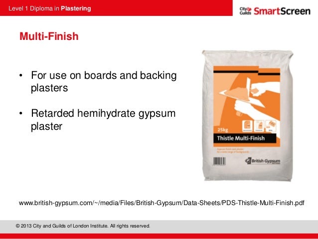 British Gypsum Thistle Hardwall Plaster 25kg