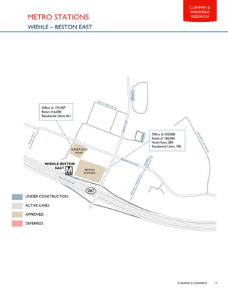 CUSHMAN & WAKEFIELD
CUSHMAN &
WAKEFIELD
RESEARCH
13
METRO STATIONS
WIEHLE – RESTON EAST
 