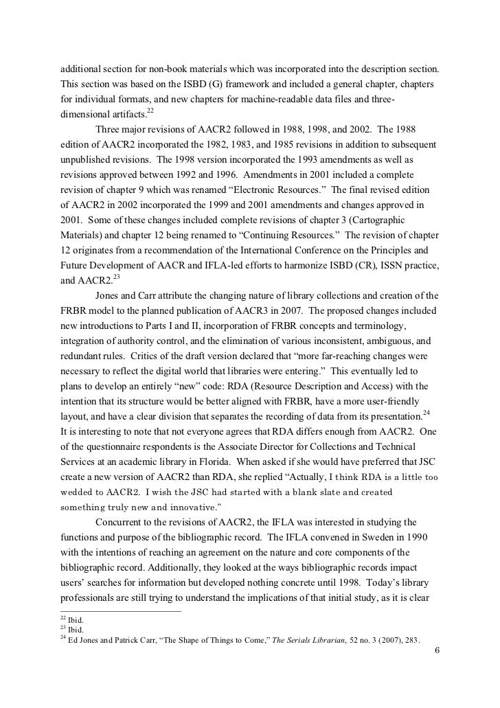 Cataloging Standards