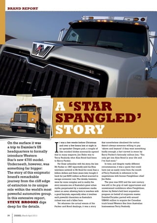Western Star History- Diesel April 2013
