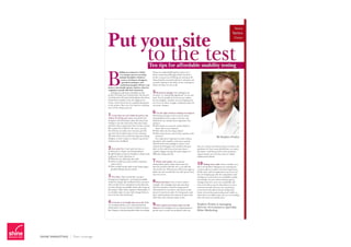 SHINE MARKETING  |  Press coverage
 