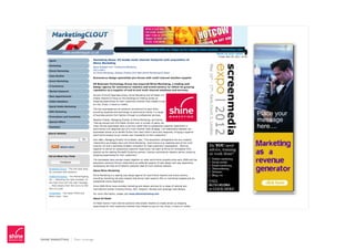 SHINE MARKETING  |  Press coverage
 