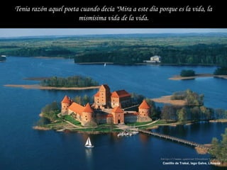 Castillo de Trakaï, lago Galve, Lituania
Tenia razón aquel poeta cuando decía "Mira a este día porque es la vida, la
mismí...