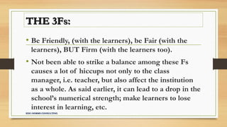 THE PRINCIPLES OF 3Fs_teachers | PPT