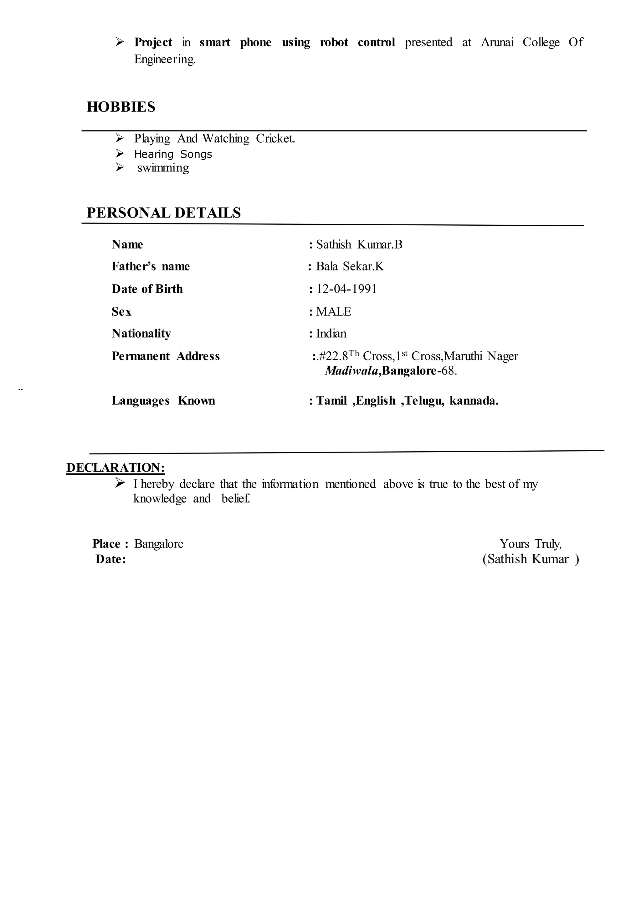 Sathish Kumar 2015 BE CSE 59 PDF Sathish kumar 2015 be cse 59 pdf