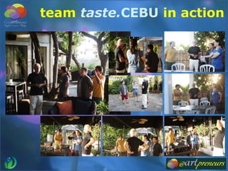 team taste.CEBU in action
 