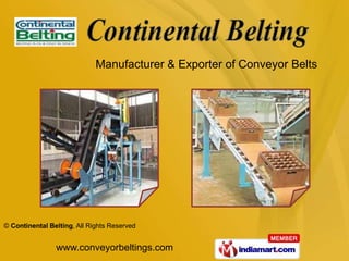 Manufacturer & Exporter of Conveyor Belts  