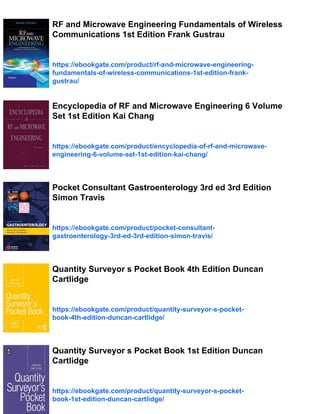 Rf Engineering Notes Newnes Radio and RF Engineering Pocket Book 3rd Edition Steve Winder | PDF
