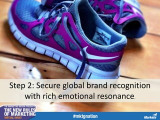 You already inspire
emotional connections.
Step 2: Secure global brand recognition
with rich emotional resonance.

 