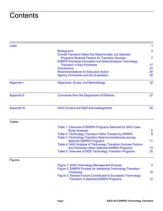 DARPA -Transition of Technologies | PDF
