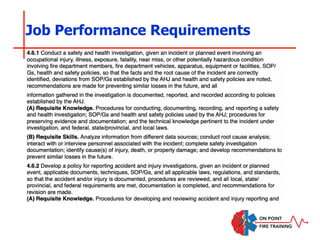 Job Performance Requirements
 
