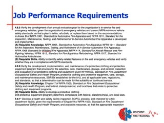 Job Performance Requirements
 