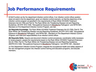 Job Performance Requirements
 