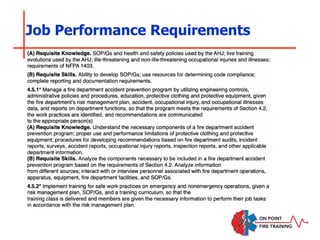 Job Performance Requirements
 