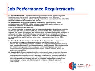 Job Performance Requirements
 