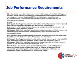 Job Performance Requirements
 