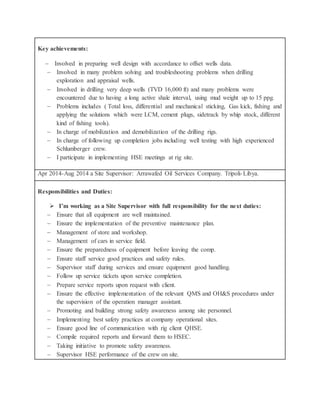CURRICULUM VITAE Walid Alhaddad Drilling Supervisor | DOCX