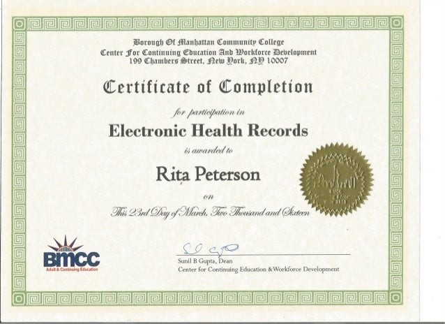 Electronic Health Records Certification Programs Electronic Health Records Certification Programs