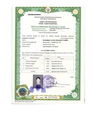 FOTO, KARTU, IJAZAH, PIAGAM, SERTIFIKAT & SURAT PENGALAMAN KERJA LINTAR ...