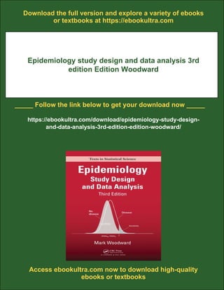 Epidemiology study design and data analysis 3rd edition Edition ...