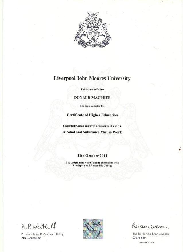 ljmu certificate