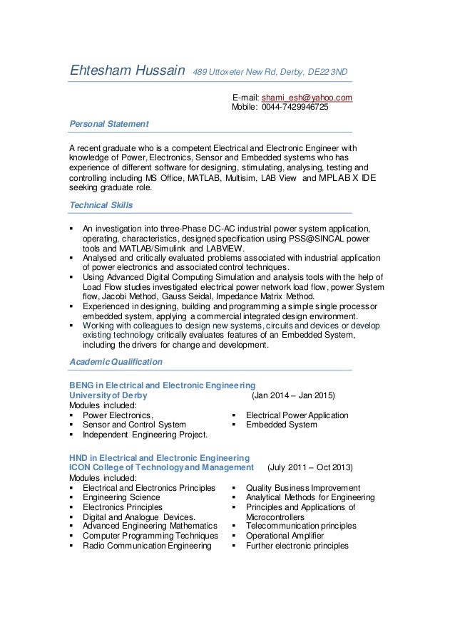 Graduate personal statement yahoo