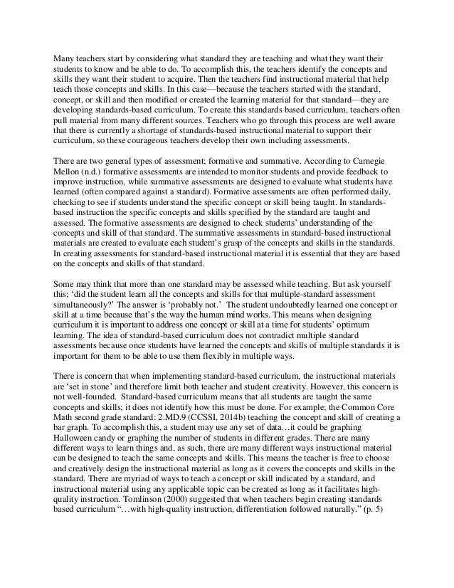 StandardAligned vs StandardsBased Curriculum