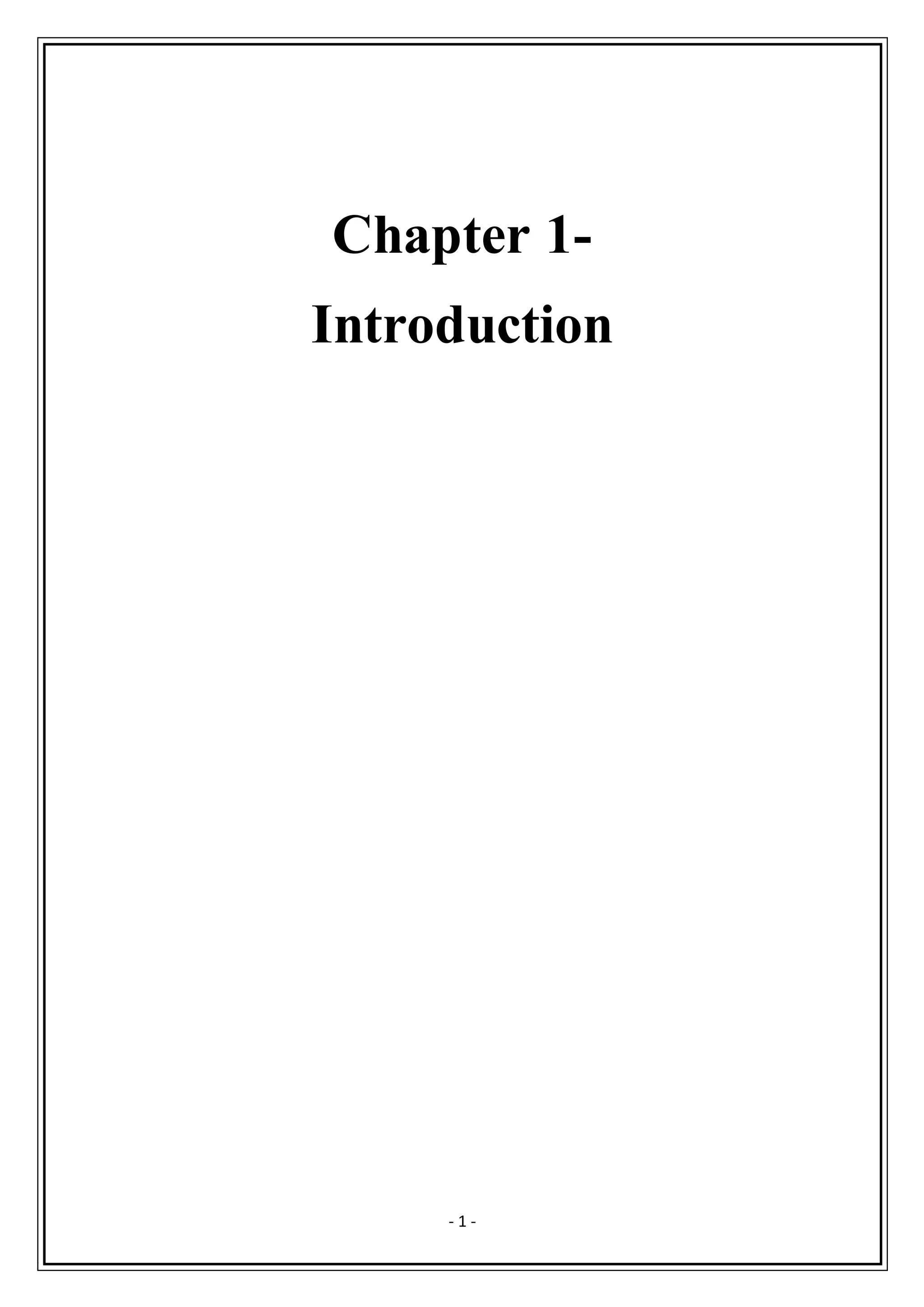 - 1 -
Chapter 1-
Introduction
 