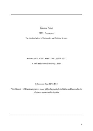 Capstone Report - BCG Final | PDF