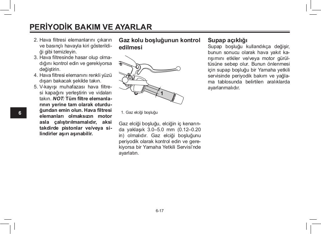 Yamaha xmax 250 abs User Manual Turkish