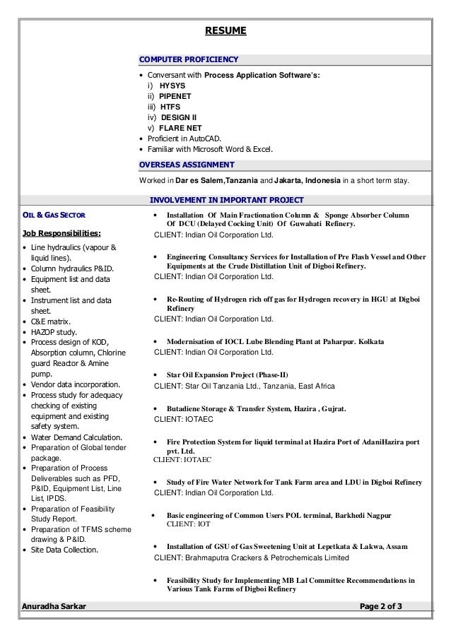 resume words proficient