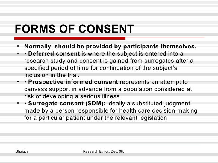 informed consent