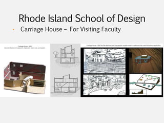 • Carriage House – For Visiting Faculty
 