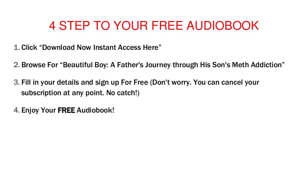 Audiobook Download Streaming Trial Beautiful Boy A Father