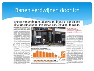Banen verdwijnen door Ict
 