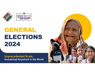 GENERAL
ELECTIONS
2024
Unprecedented Scale,
Unmatched Anywhere in the World
 