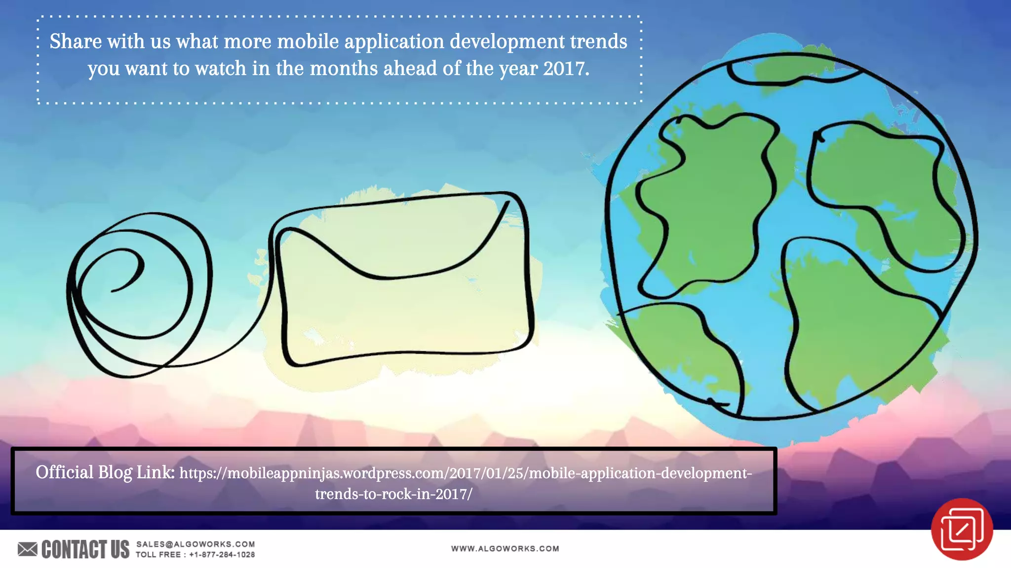 Share with us what more mobile application development trends
you want to watch in the months ahead of the year 2017.
Official Blog Link: https://mobileappninjas.wordpress.com/2017/01/25/mobile-application-development-
trends-to-rock-in-2017/
 