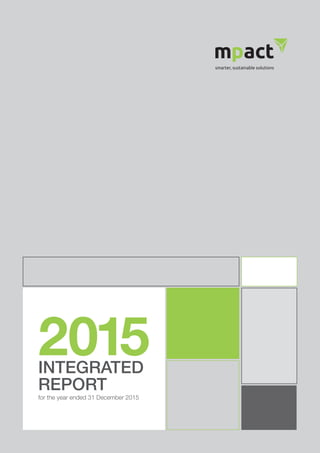 2015INTEGRATED
REPORT
for the year ended 31 December 2015
 