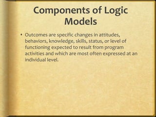 Logic Models | PPTX