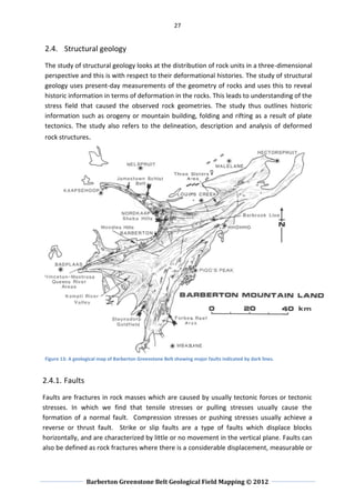 Barberton Geological Field Mapping 2012 | PDF