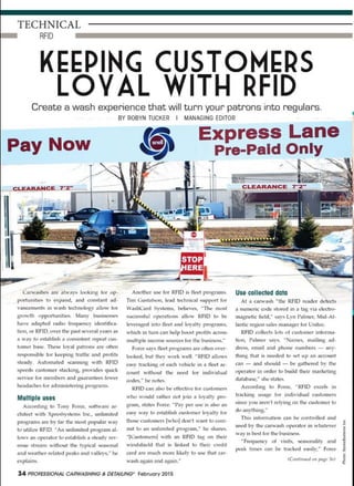 Keeping Customers Loyal with RFID