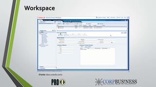 Workspace
(Fonte: docs.oracle.com)
 