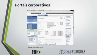 Portais corporativos
(Fonte: docs.oracle.com)
 