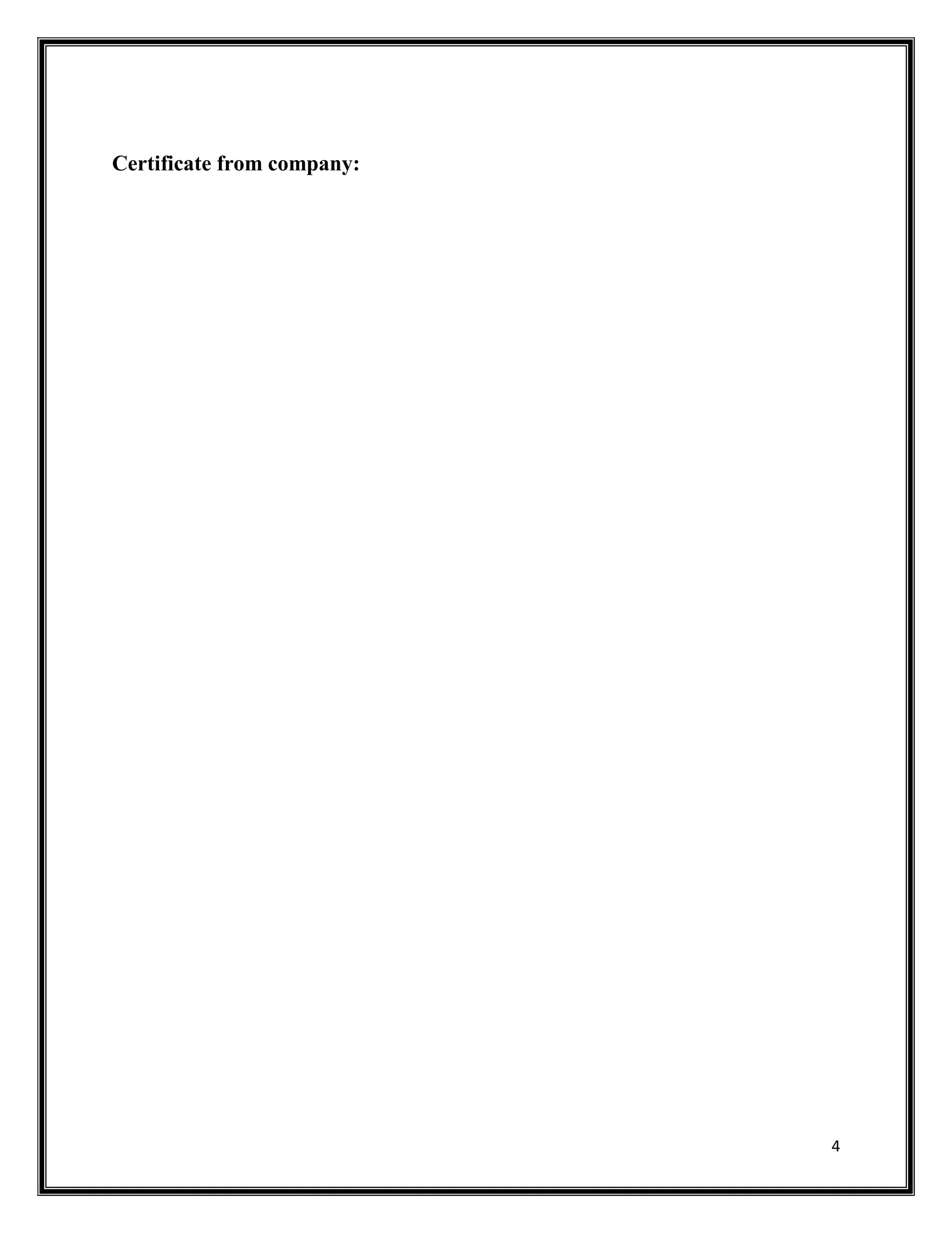 4
Certificate from company:
 